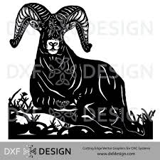 Sheep head with big horn designed using colorful pixels graphic. Big Horn Ram Dxf File For Cnc Plasma Cutting