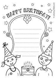 Get started with a free trial to browse our fun with our printable birthday cards, preparing for a loved one's special day is a breeze! Brilliant Image Of Printable Birthday Coloring Pages Entitlementtrap Com Happy Birthday Coloring Pages Coloring Birthday Cards Happy Birthday Printable