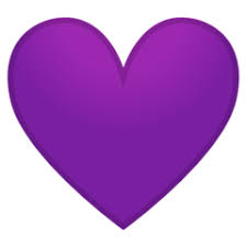 Purple Heart Emoji Heart Emoji Purple Heart Purple