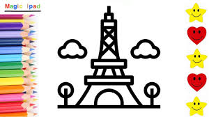 It is single layered and grouped contains eps10 and high resolution jpeg. Como Dibujar La Torre Eiffel De Paris Dibujos Para Ninos How To Draw Eiffel Tower Kids Youtube