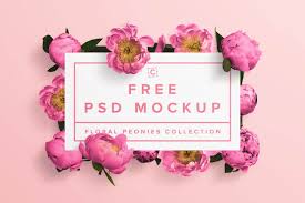 Peonies Frame Psd Mockup Pixelify Best Free Fonts Mockups Templates And Vectors Mockup Free Psd Free Mockup Free Font