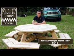 Build An Octagon Picnic Table Part 3 Youtube Octagon Picnic Table Octagon Picnic Table Plans Picnic Table
