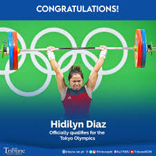On monday, during the tokyo olympics women's 55kg weightlifting. Daily Tribune Auf Twitter Weightlifter Hidilyn Diaz Becomes The Seventh Filipino To Officially Qualify For The Tokyo Olympics After Her Participation In The Asian Weightlifting Championships Https T Co Qj6m2knihc