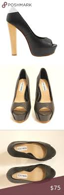 Rapped, wipped, crazy for you girl. Steve Madden Black Peep Toe Platform Chunky Heels Platform Heels Chunky Shoes Women Heels Peep Toe Platform