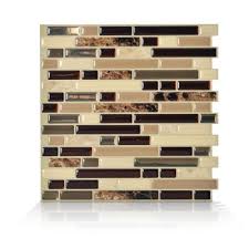 Bellagio Multi 10 06 In W X 10 In H Peel And Stick Self Adhesive Decorative Mosaic Wall Tile Backsplash Mosaic Wall Tiles Smart Tiles Decorative Wall Tiles