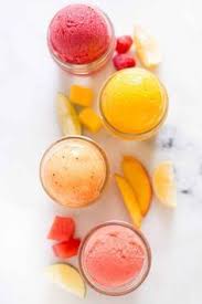 4 Easy Fruit Sorbet Recipes These Easy Fruit Sorbet Recipes Are Dairy Free Refined Sugar Free And You Dont Ev Sorbet Recipes Fruit Sorbet Recipe Fruit Sorbet