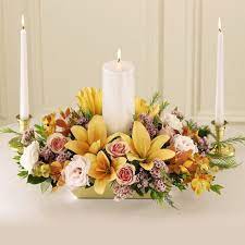 Kelly shows different ways to display candles as your centerpiece. Unity Flower Candle Centerpiece At Send Flowers