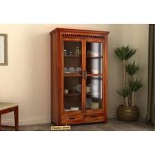 Adolph Kitchen Cabinet Honey Finish Small Kitchen Cabinets Affordable Kitchen Cabinets Crockery Unit
