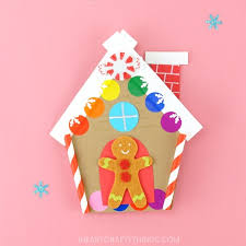 Now go 4 blocks up turn left go 3 blocks up turn left then go 1 block up. Gingerbread House Card I Heart Crafty Things