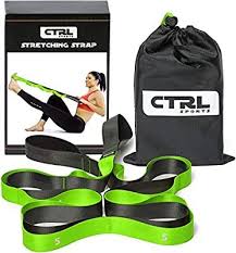 Amazon Com Ctrl Sports Stretching Strap With Loops For Physical Therapy Yoga Exercise And Flexibility Stretching Strap Stretch Band Exercises Band Workout