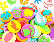 6Pcs/bag Foam Stamps for Painting Cute Animal Smile Face Paint Sponge Seals  Art Craft Drawing Tools Kids Early Education Toys - AliExpress