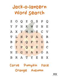 free printable halloween word searches printabulls