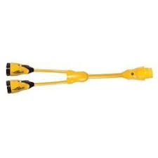 30 amp male to 15 amp female rv cord adapter trailer motorhome 15amp 30amp. Marinco Eel Y Adapter 2 30 Amp Female To 1 50 Amp Male Y504 2 30 Defender Marine