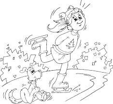 New users enjoy 60% off. Girl Ice Skating With Dog Coloring Page Coloring Com Ice Skating Dog Coloring Page Winter Fun
