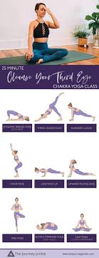 25 Min Chakra Yoga Flow Cleanse Your Third Eye Chakra The Journey Junkie Chakra Yoga Yoga Flow Third Eye Chakra