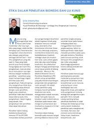 Maybe you would like to learn more about one of these? Pdf Etika Dalam Penelitian Biomedis Dan Uji Klinis