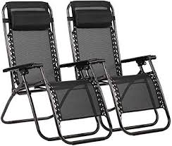 Amazon Com Fdw Zero Gravity Chair Patio Lounge Recliners Adjustable Folding Set Of 2 For Pool S Zero Gravity Chair Patio Outdoor Chairs Outdoor Folding Chairs
