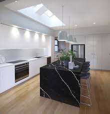 Quantum quartz engineered stone contains more than 93% natural quartz, the remaining content consists of a bonding agent, pigment and additives that creates the over 40 different varieties of stone on offer. Marquina Quartz Quantum Quartz Quantum Quartz Natural Stone Australia Kitchen Benchtops Quartz Su Marble Kitchen Island Kitchen Benchtops Kitchen Marble