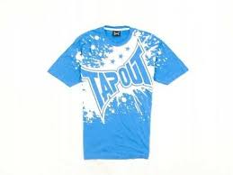 E Tapout Mens T Shirt Cotton Print Blue Size L 27 25
