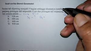 Tutorial Deret Geometri Untuk Soal Cerita Matematika Smp Youtube