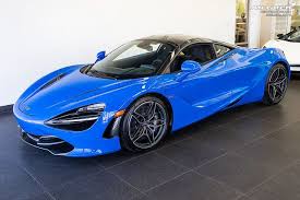 2018 Paris Blue Mclaren 720s Coupe Mclaren Super Cars Lifted Cars
