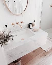This gives the illusion of a cleaner, more contemporary sink that. Via Pennymadehome Uploaded By Lia On We Heart It Bathroom Interior Design White Marble Bathrooms Floating Marble Sink