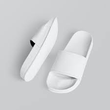 Download Premium Illustration Of White Slide Sandal Slippers Psd 2599167 In 2020 White Slides Sandals White Slides Slide Sandals