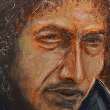 Bob Dylan #1 Spiral Notebook by Michael Titherington