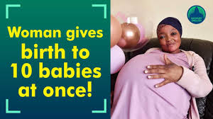 Gosiame thamara sithole, 37, who lives in gauteng, gave birth to ten babies at 29 weeks of pregnancy. U5kupwglsal3bm