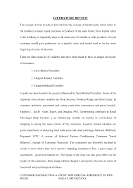 Literature reviews are a collection of the most relevant and significant publications regarding that topic in order to provide a comprehensive look at what has been said on the topic and by whom. Literature Review Of Customer Satisfaction