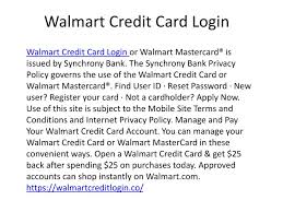 If you talk to a representative, a $10 fee will apply. Ppt Walmart Credit Card Login Make Payment Powerpoint Presentation Free Download Id 7784319