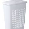 Whitmor pop and fold double hamper paloma gray. 1