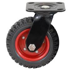 Powertec 6 1 4 In Swivel Heavy Duty Industrial Caster 17050 The Home Depot Industrial Casters Swivel Casters Heavy Duty Caster