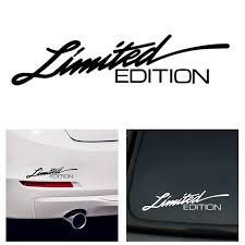 Black And White Brand Stickers 16cm 3 8cm Limited Edition Creative Vinyl Car Window Sticker Car Styling Decal Black White In Car Stic Car Sticker Design Car Window Stickers Cool Car Stickers