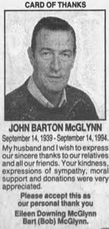 Obituary John Barton McGlynn