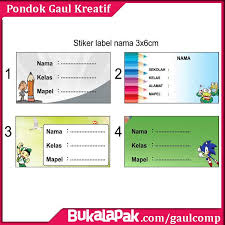 Sama seperti buku tulis sinar dunia, buku tulis campus ini banyak digemari dan diminati para pelajar. Jual Stiker Label Nama Sekolah Kelas Alamat Mata Pelajaran Di Lapak Cv Pondok Gaul Kreatif Bukalapak