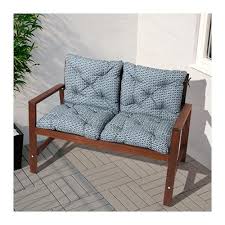 Applaro Bank Met Rugleuning Buiten Bruin Bruin Gelazuurd Ikea Wooden Outdoor Furniture Ikea Ikea Bench