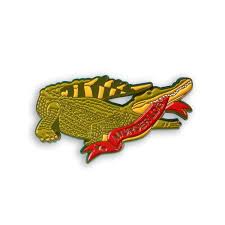 The internet has crowned a new meme queen and it's a blonde brazilian alligator named cuca. Murder Log Crocodile Enamel Pin Animal Meme Alligator Pin Etsy