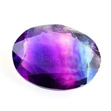 Genuine 49 00 Cts Multicolor Fluorite Faceted Gemstone Faceted Gemstones Gemstones Fluorite