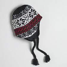 This Peruvian Style Men S Knit Hat By Covington Boasts A Sporty Fairisle Pattern And A Sherpa Lining For Ex Knitting Accessories Knit Hat For Men Knitted Hats