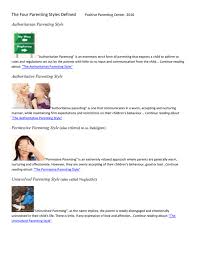 30.09.2021 · an online parenting style quiz is a quick way to discover your dominant parenting style. The Four Parenting Styles Defined Authoritarian Parenting Style