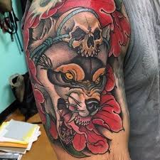 40 Neo Traditional Wolf Tattoo Ideas For Men Wild Designs Neo Traditional Wolf Tattoo Traditional Wolf Tattoo Wolf Tattoo Ideas For Men