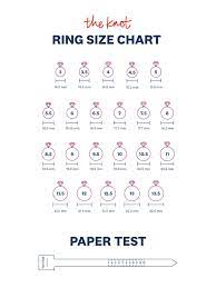 ring size chart how to measure ring size with video