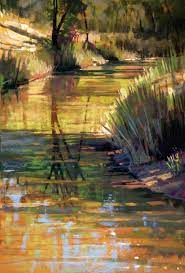 Painting Water In Pastel With Transparent Layers From Liz Haywood Sullivan You can draw with them as with you can build the colors by going back and forth with chalk and water and finally add a few touches of chalk without water to give the painting some.