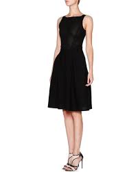 Giorgio Armani Sleeveless Fit Flare Knit Dress Black Knit Dress Designer Work Dresses Dresses