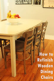 how to refinish wooden dining chairs: a