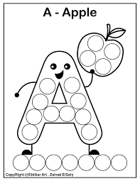 Coloring the alphabet is a good way to introduce the youngest learners to letters of the alphabet through an activity they like. Set Of Abc Dot Marker Coloring Pages