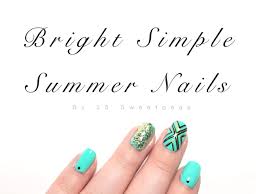 These fun, bright, and bold polish combos were made for simple striped nails. Bright Simple Summer Nails 25 Sweetpeas