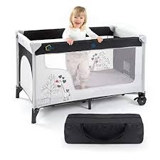 Fillikid Baby Reisebett Giraffe Klappbar Mit Rollen Matratze Transporttasche Und Seitlichem Einstieg Babyzimmer Ideen Wan Bed Double Bed Frame Bed Frame