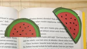 Karpuz Dilimi Kitap Ayraci Nasil Yapilir Kitap Ayraci Kitap Youtube